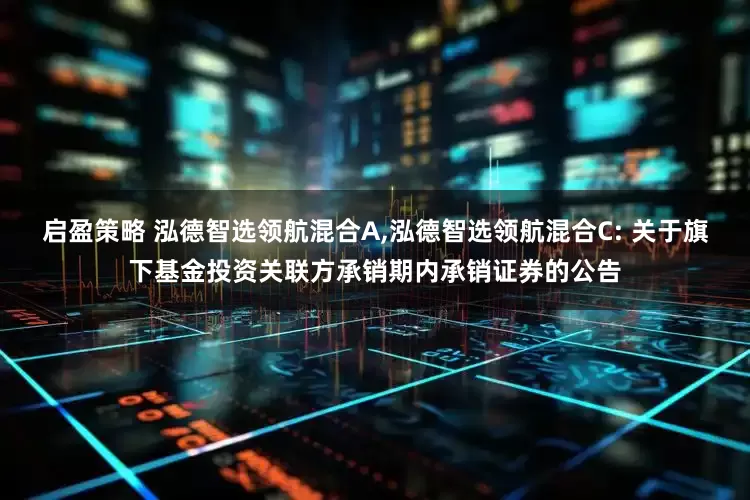 启盈策略 泓德智选领航混合A,泓德智选领航混合C: 关于旗下基金投资关联方承销期内承销证券的公告